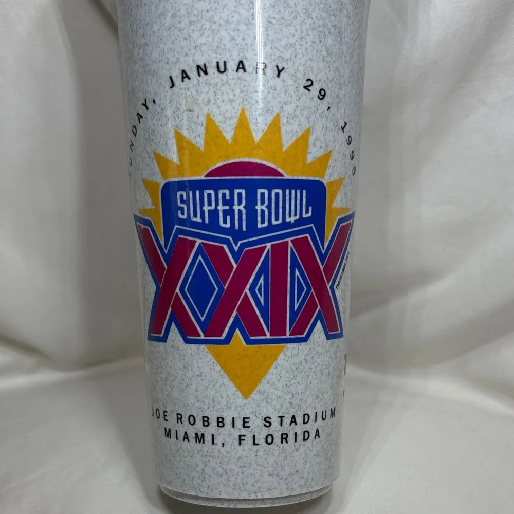 Vintage 1995 Super Bowl XXIX Commemorative Tumbler